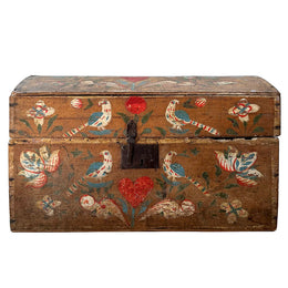18th-Century French Painted Trunk