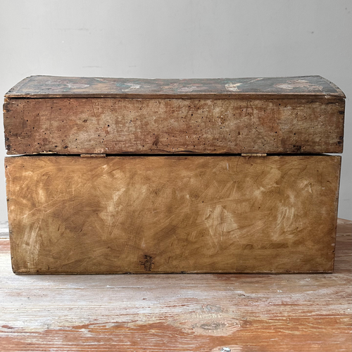 18th-Century French Painted Trunk
