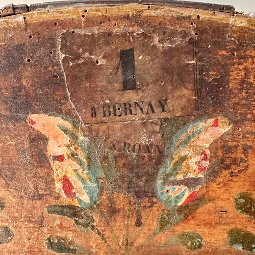 18th-Century French Painted Trunk