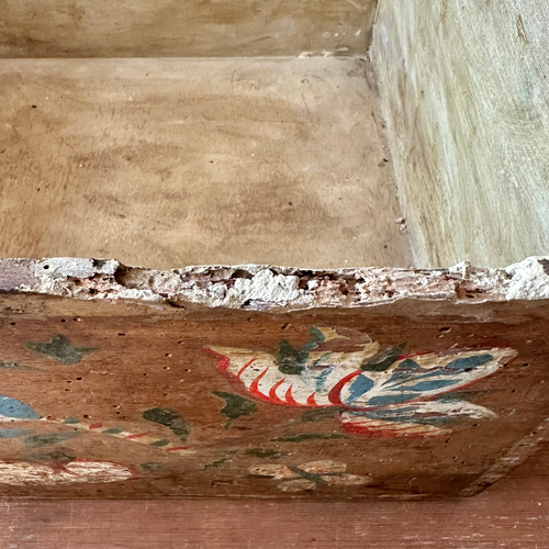18th-Century French Painted Trunk