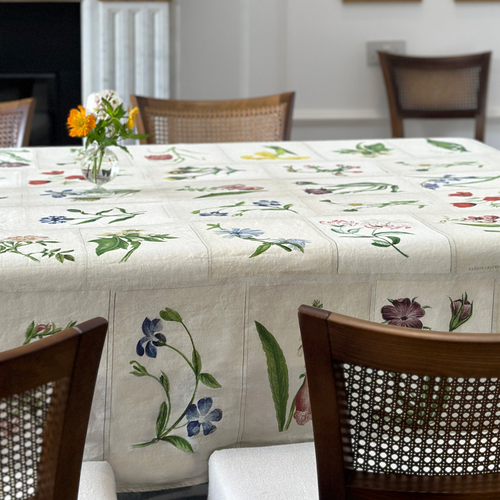 Summerill & Bishop x John Derian "Botanical Tiles" Tablecloth