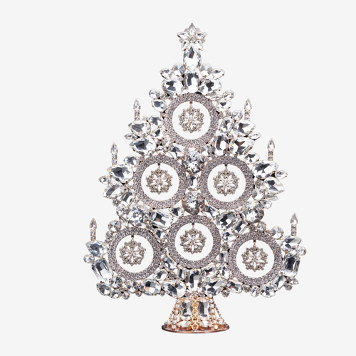 Rhinestone Crystal Tree with Snowflakes