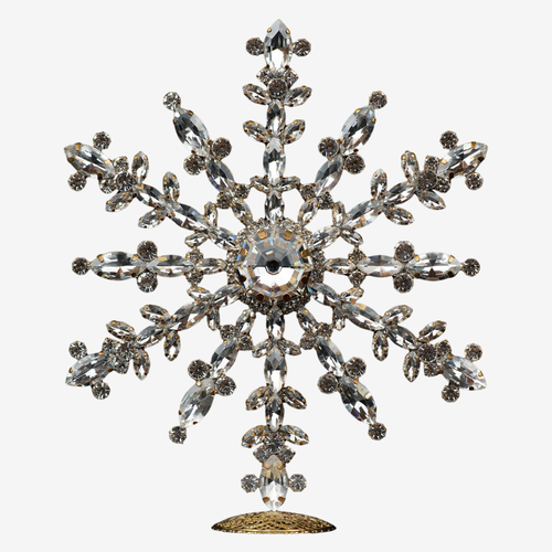 Small Festive Rhinestone Crystal Winter Star