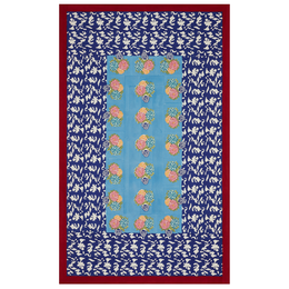 Lisa Corti X La Minervetta Blue Pot Sky Cotton Panel 180 x 270cm