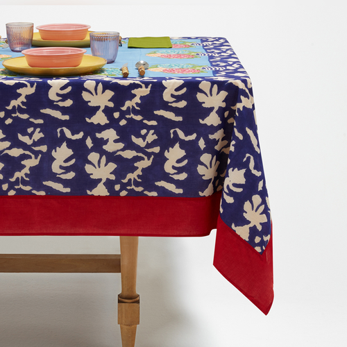 Lisa Corti X La Minervetta Blue Pot Sky Cotton Panel 220 x 270cm