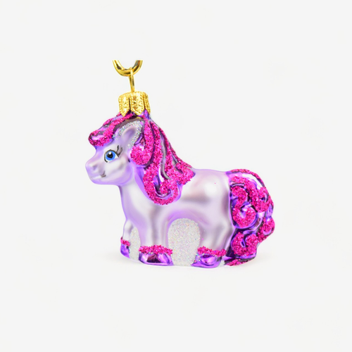 Small Pink Pony Ornament