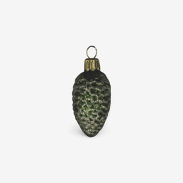 Mini Green Glitter Pine Cone Ornament