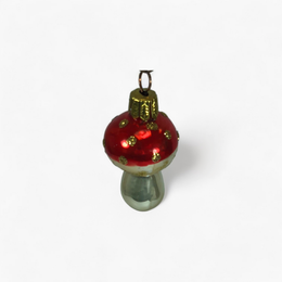 Mini Enamel Mushroom Ornament