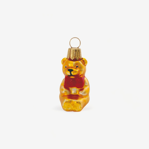Mini Gold Bear Ornament