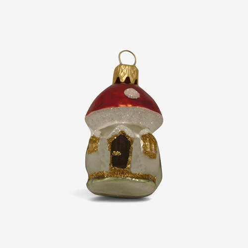 Mini Mushroom House Ornament