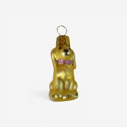Mini Gold Poodle Ornament
