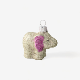 Mini Glitter Elephant Ornament