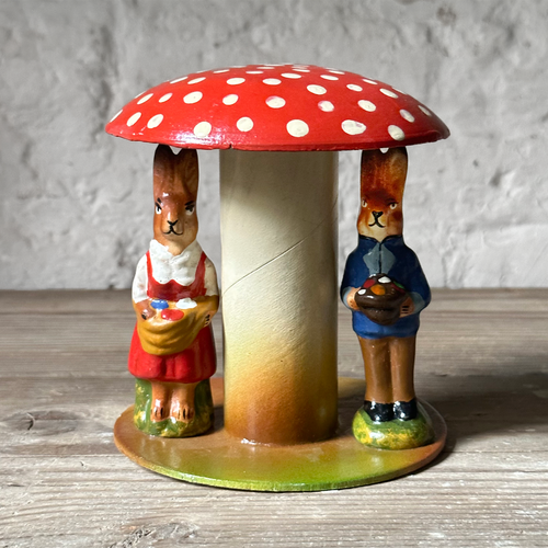 Ino Schaller Mushroom with Rabbits Candy Box
