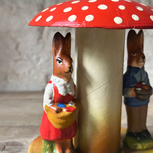Ino Schaller Mushroom with Rabbits Candy Box