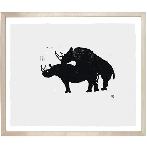 Rhinos humping