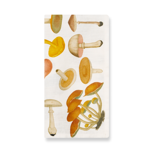 Summerill & Bishop x John Derian "Fungi" Linen Napkin Set of 6 in White
