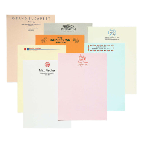Wes Anderson Letter Paper Notepad #3