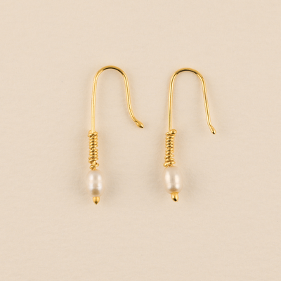 Baby Lure Earrings in Pearl