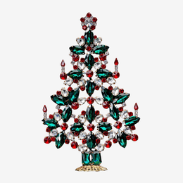 Festive Rhinestone Crystal Christmas Tree