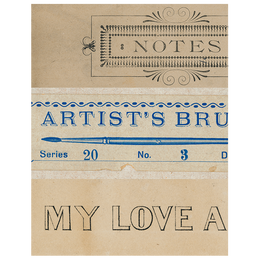 Notes / Artist's Brushes / My Love / Eiffel Tower (p 89)