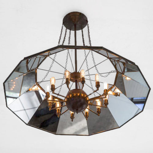 Robert Ogden Mirrored Chandeliers