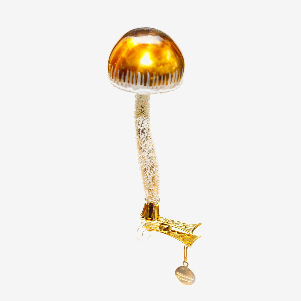 Brown Mushroom Clip-On Ornament