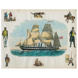 Scrapbook Boat A-Sailing Left (p 295)