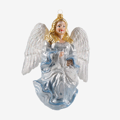 Large Angel in Blue Ornament