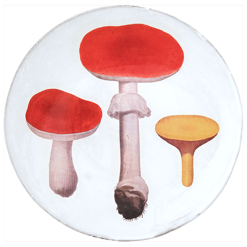 Red Mushrooms Dinner Plate