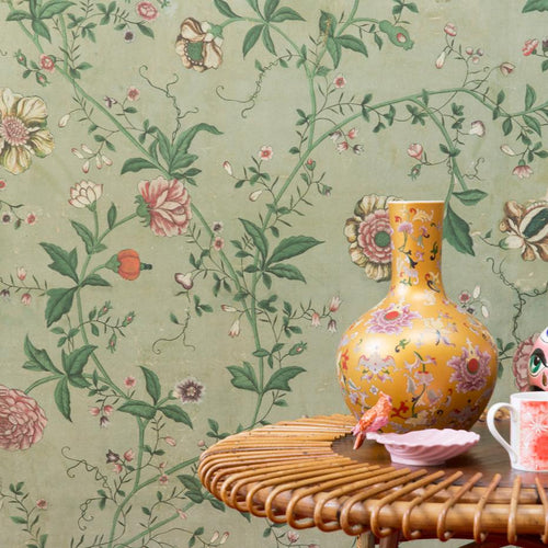 "Le Paravent Chinois" in Original Green