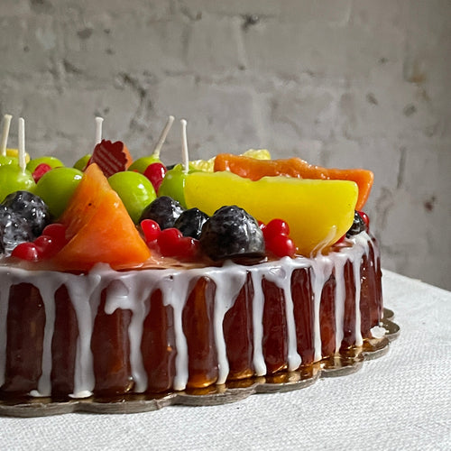 Crostata Frutta Orange Fruit Pie Candle