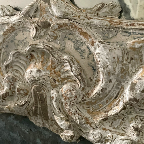 18th Century French Mirror with Painting