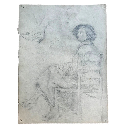Evert Rabbers Double Sided Portrait Drawing 69