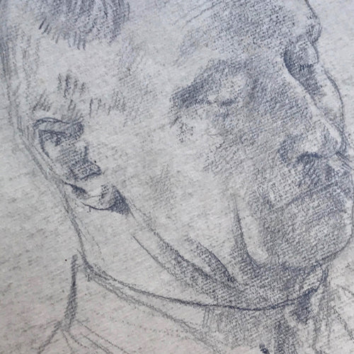 Evert Rabbers Double Sided Portrait Drawing 69
