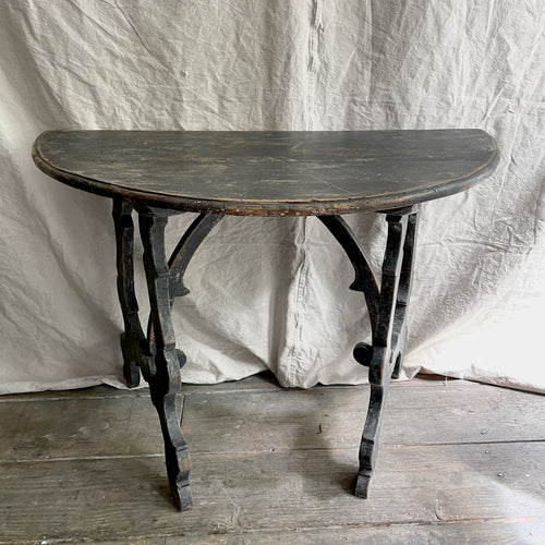 Pair of 18th Century Demilune Tables