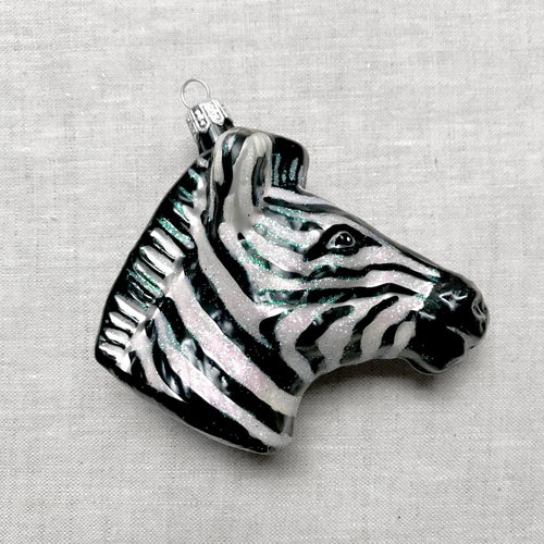 Zebra Head Ornament