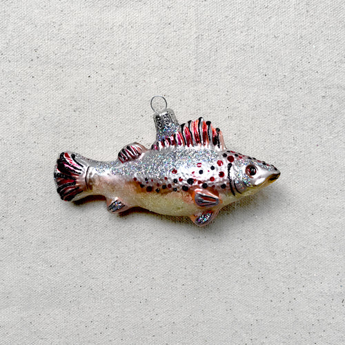 Pink & Gray Fish Ornament