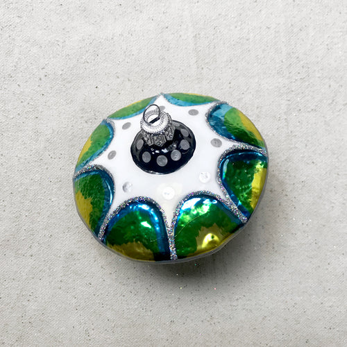 Multicolor Spaceship Ornament