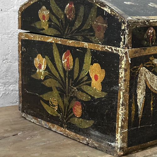 18th Century French Painted Trunk
