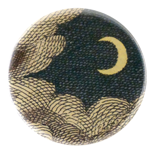 Clouds & Crescent Moon