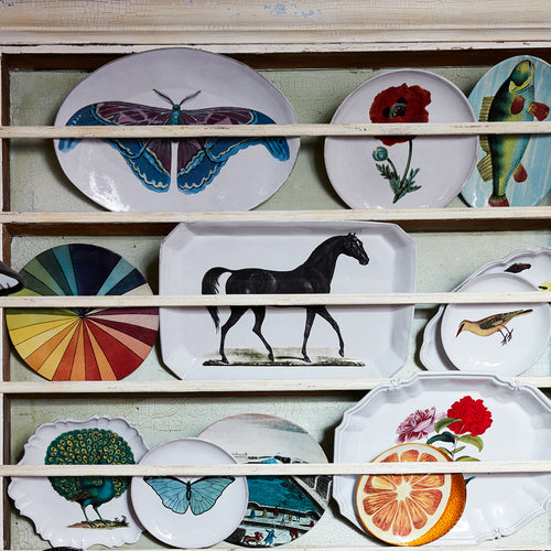 Butterfly Oval Platter