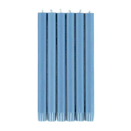 Set of 6 Candles in Medici Blue