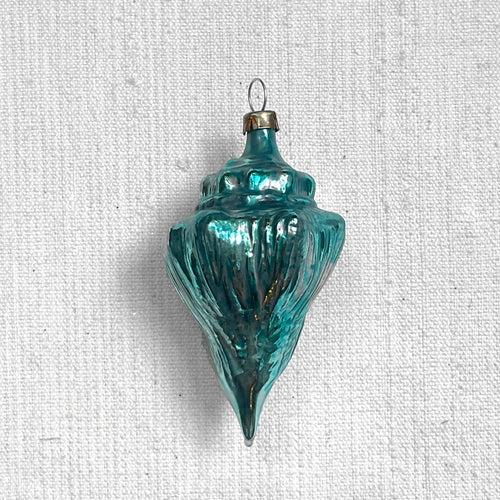 Nostalgic Blue Shell Ornament