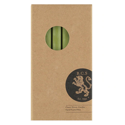Set of 6 Candles in Olive