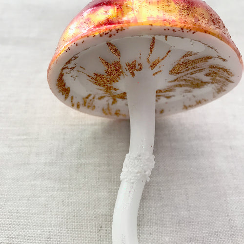 Orange & Red Mushroom Ornament