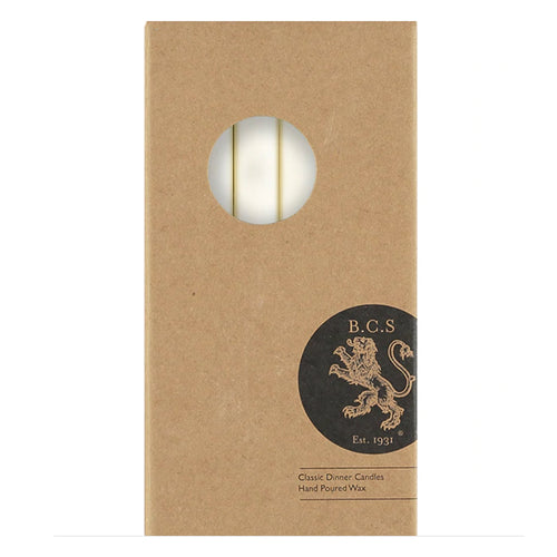 Set of 6 Candles in Pearl White