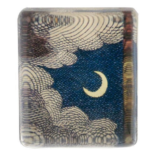 Clouds & Crescent Moon