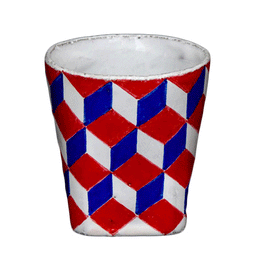Tricolore Small Cube Goblet